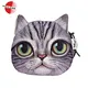 Coin purse plush bags with cat's face